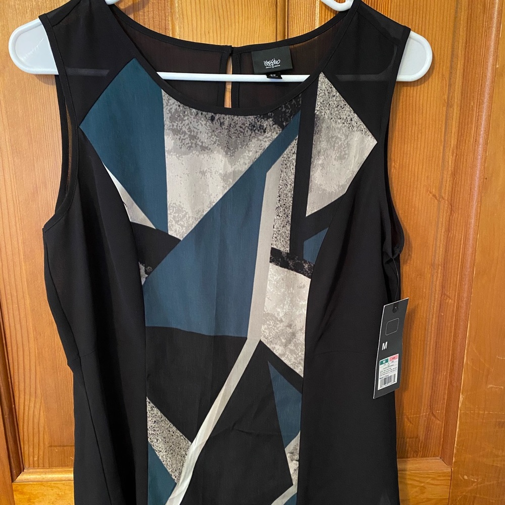 Black/Blue/Gray Top